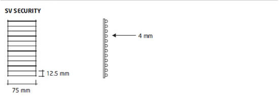 Dimensions de la maille options